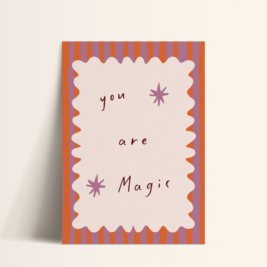 a card with the words you are magic on it