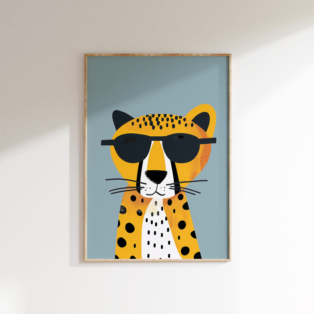 Cheetah Print Blue