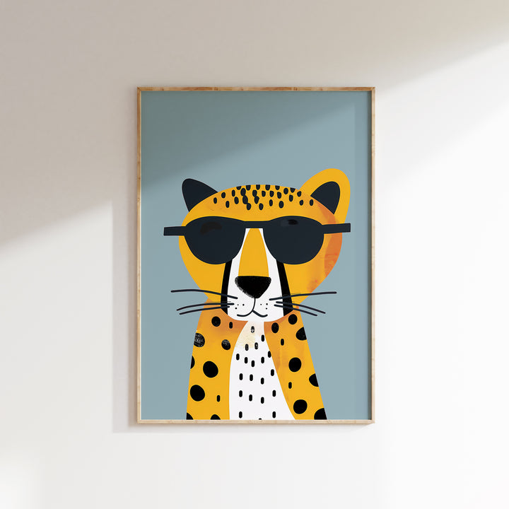 Cheetah Print Blue