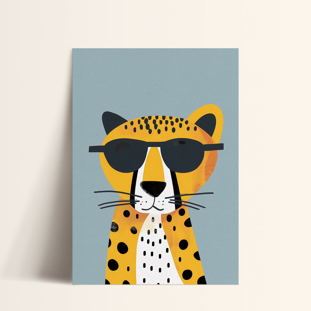 Cheetah Print Blue