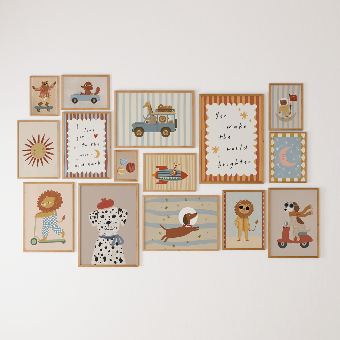 Whimsical Adventure Wall Art Bundle – Nursery & Kids Room Prints