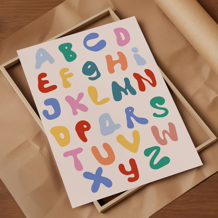 a picture of a letter and numbers on a piece of paper