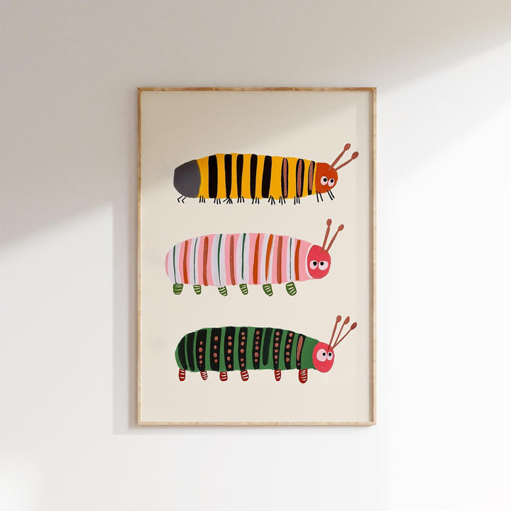 a picture of a group of bugs hanging on a wall