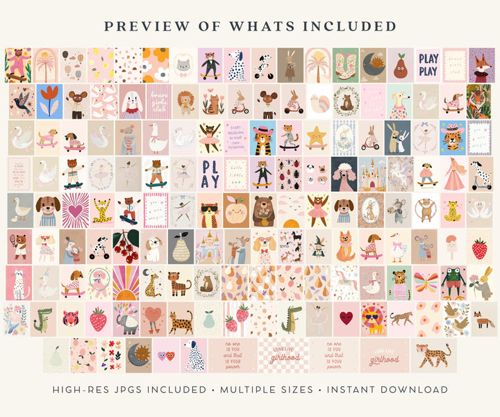 Girl Nursery Prints Bundle | DIGITAL
