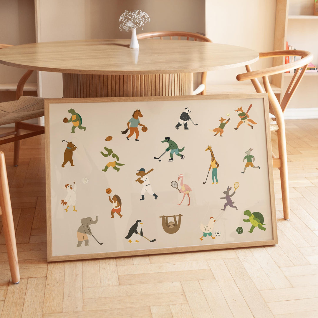 a picture of a group of people on a table