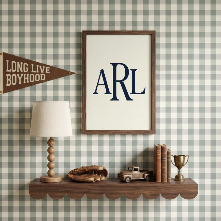 Personalized Preppy Nursery Art, Ralph Teddy Bear, Vintage Sports Kids Room