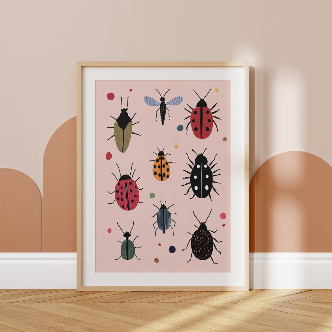 a picture of a group of bugs on a wall