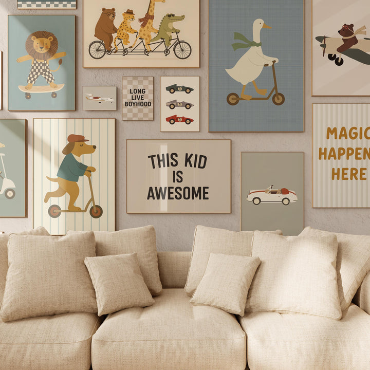 Retro Vehicle Wall Art Bundle