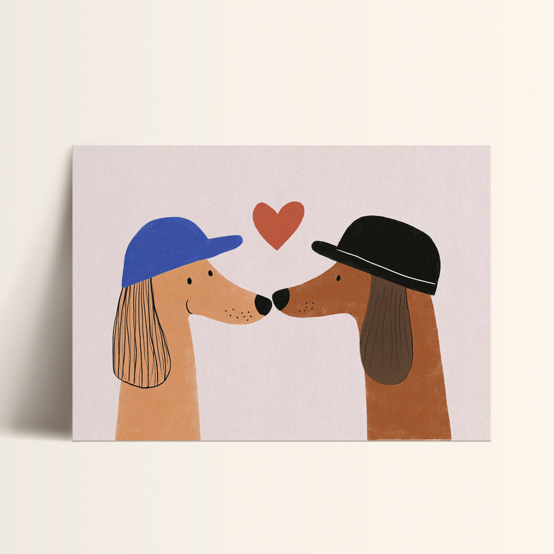 Dogs Kissing