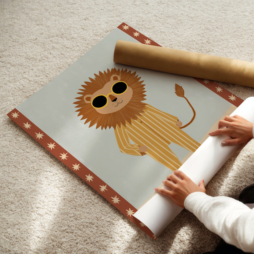 Sunny Days Lion Print