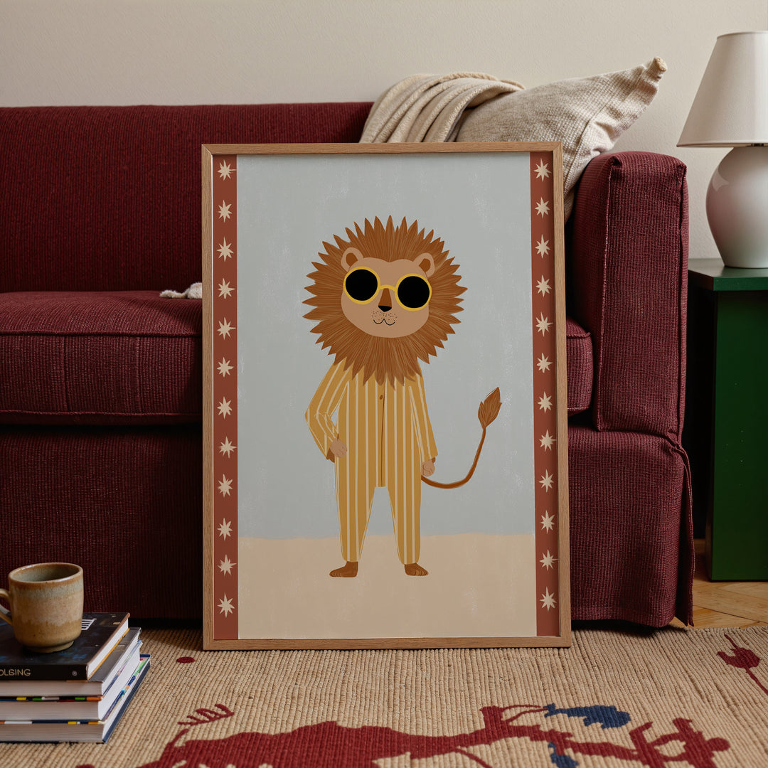 Sunny Days Lion Print