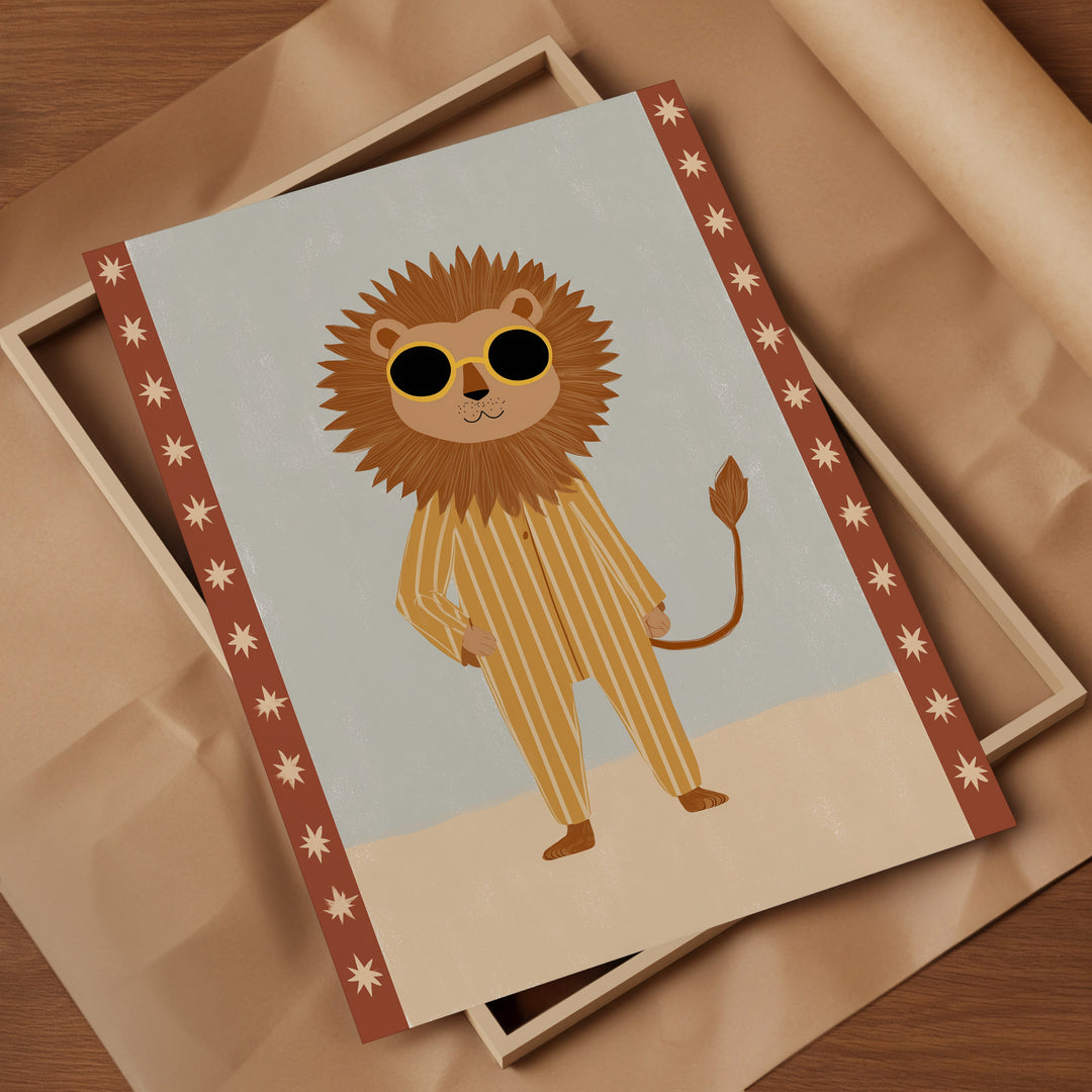 Sunny Days Lion Print