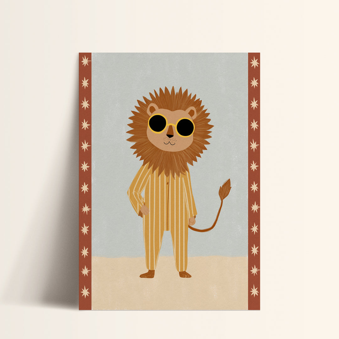 Sunny Days Lion Print