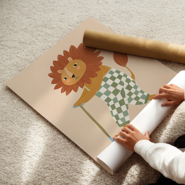 Cool Cub on Wheels Print