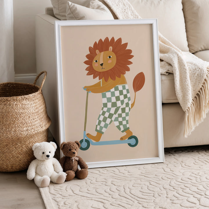 Cool Cub on Wheels Print