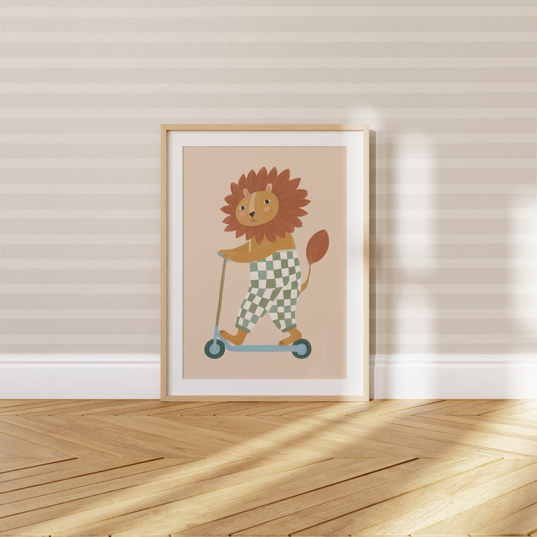 Cool Cub on Wheels Print