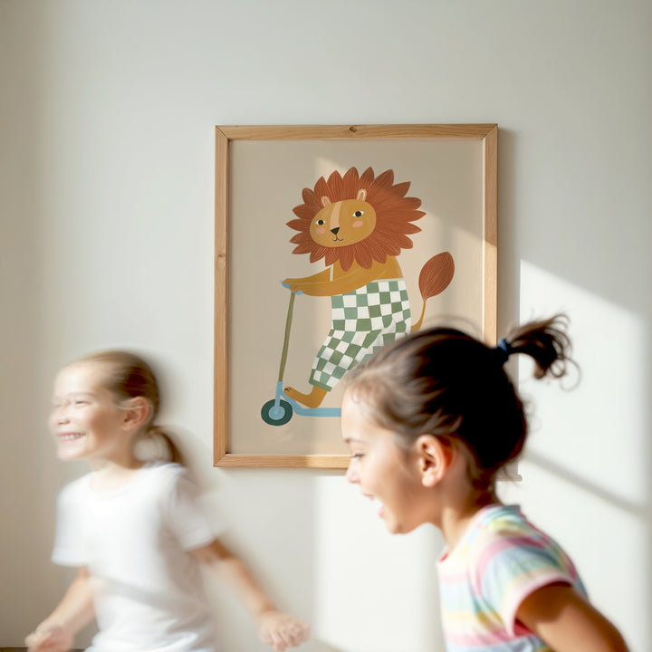 Cool Cub on Wheels Print