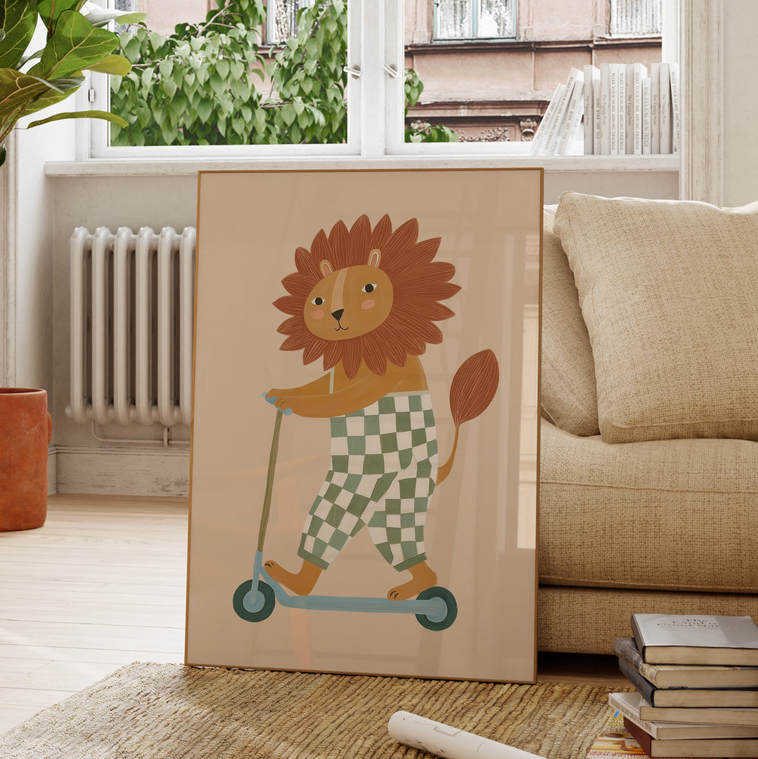 Cool Cub on Wheels Print
