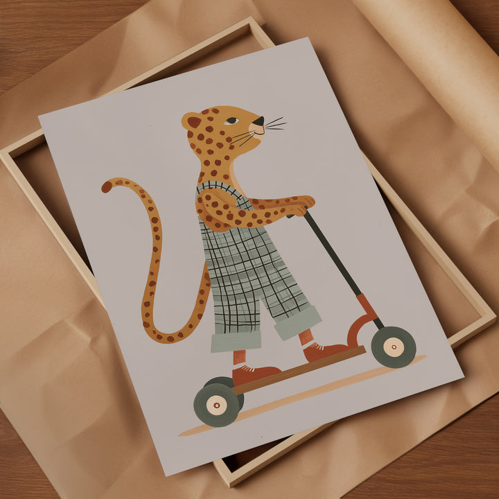 Scooter Cheetah Print