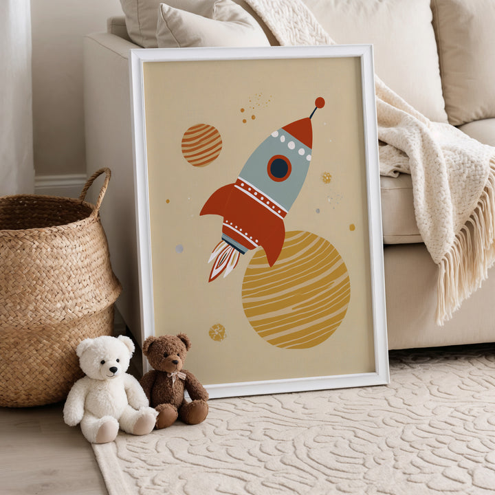 Cosmic Rocket Print