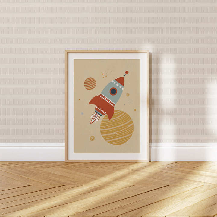 Cosmic Rocket Print