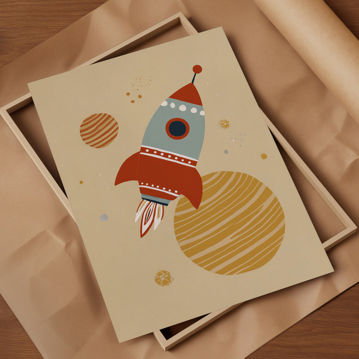 Cosmic Rocket Print