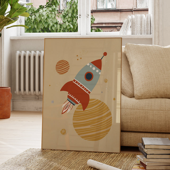 Cosmic Rocket Print