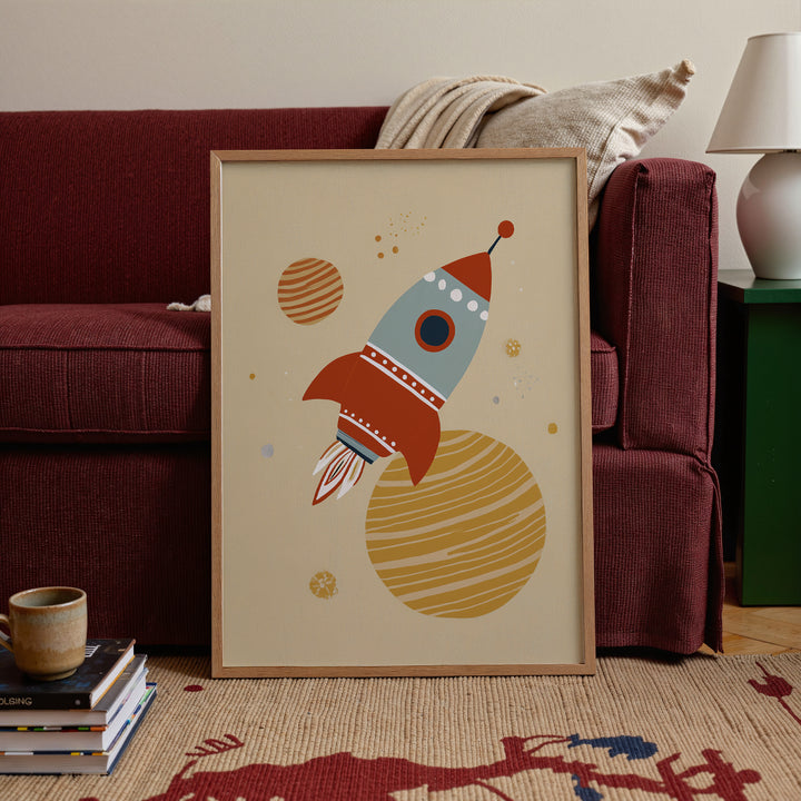 Cosmic Rocket Print