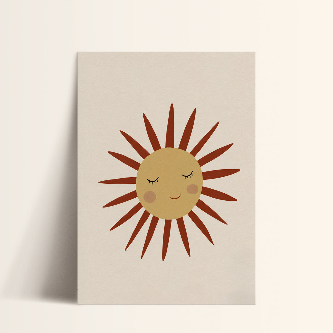 Sleepy Sun Print