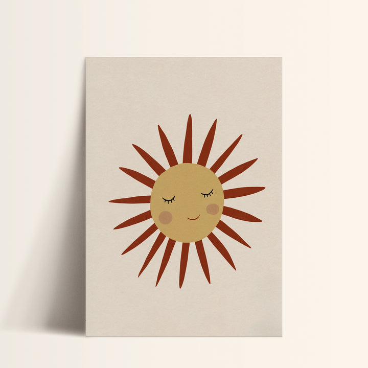 Sleepy Sun Print