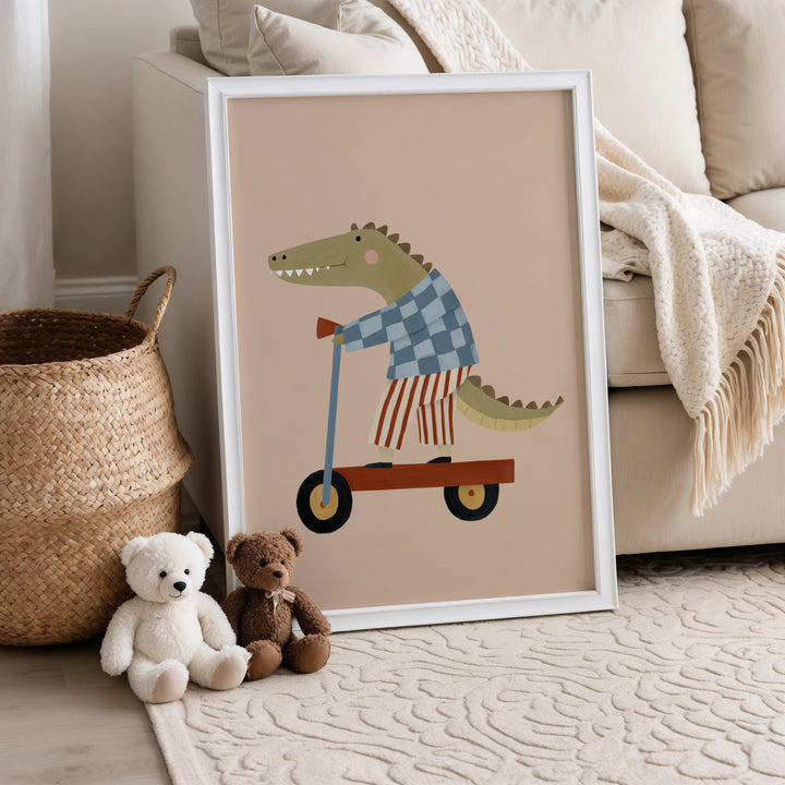 Striped Ride Crocodile Print