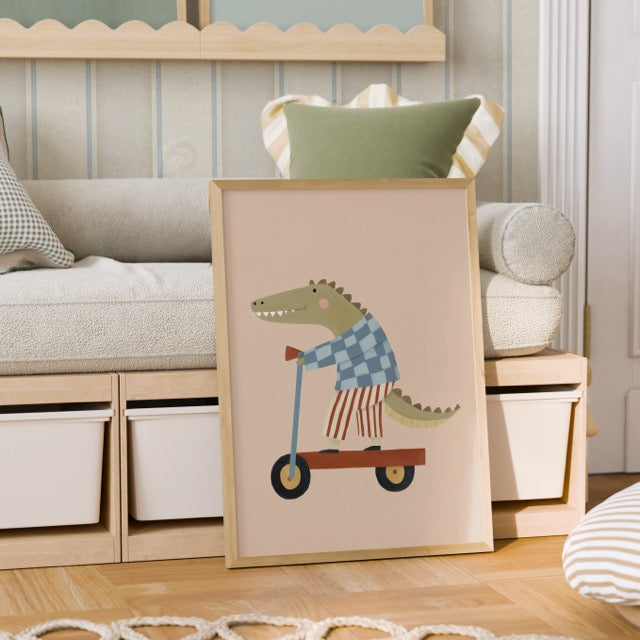 Striped Ride Crocodile Print