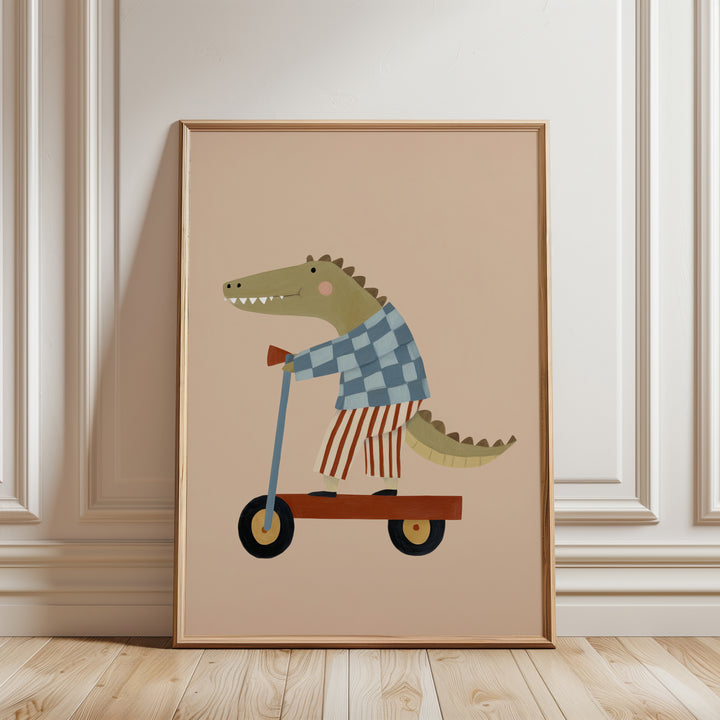 Striped Ride Crocodile Print