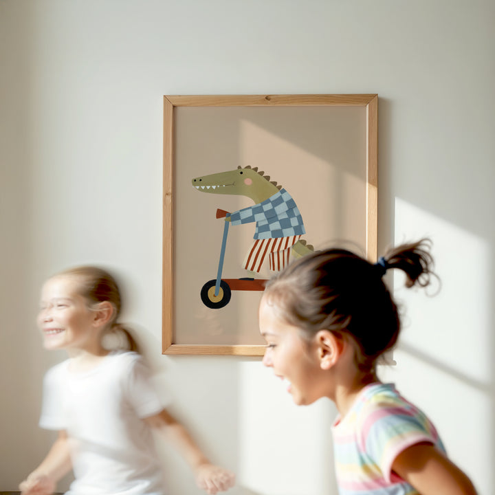 Striped Ride Crocodile Print