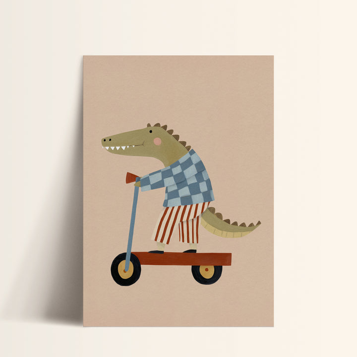 Striped Ride Crocodile Print