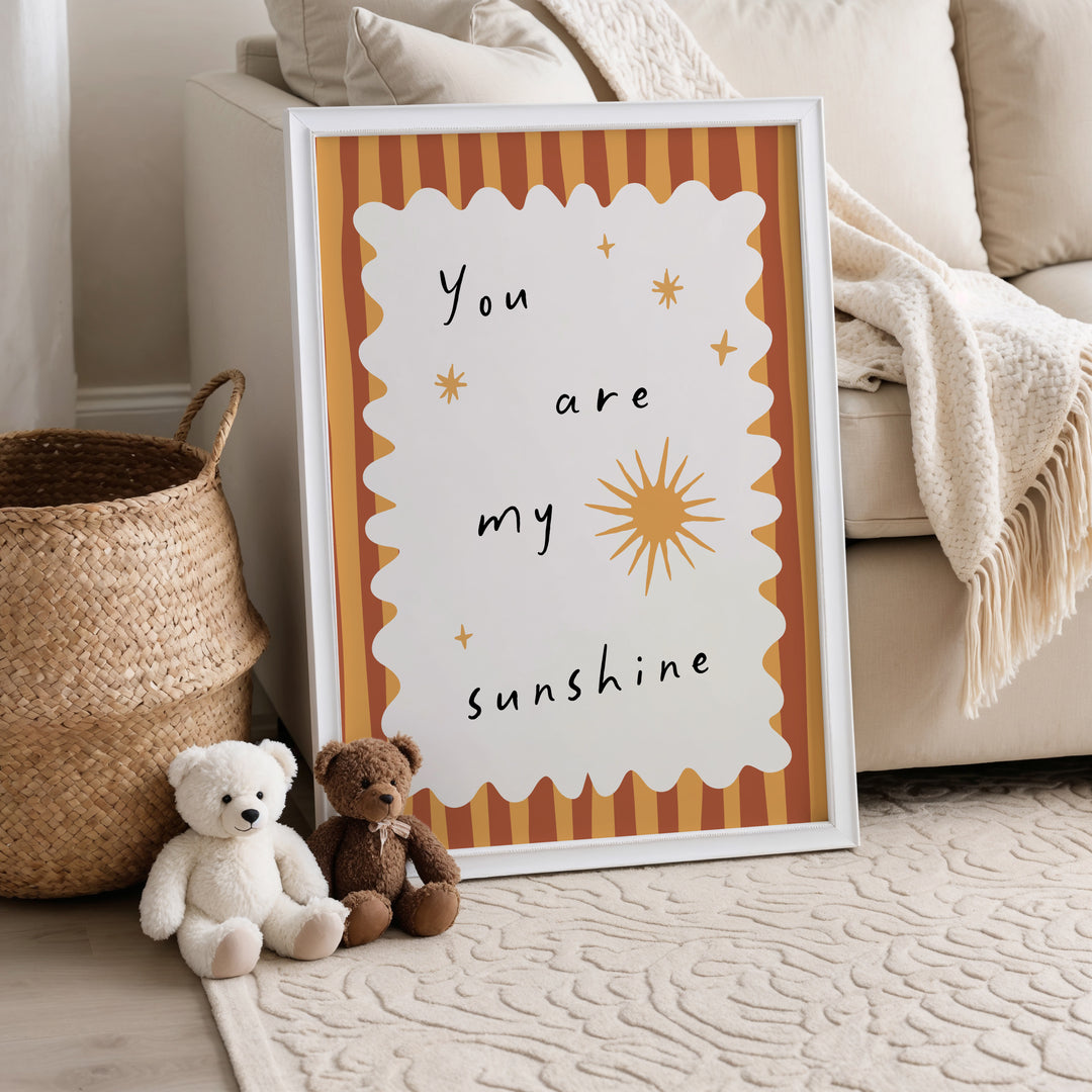 Golden Sunshine Quote Print
