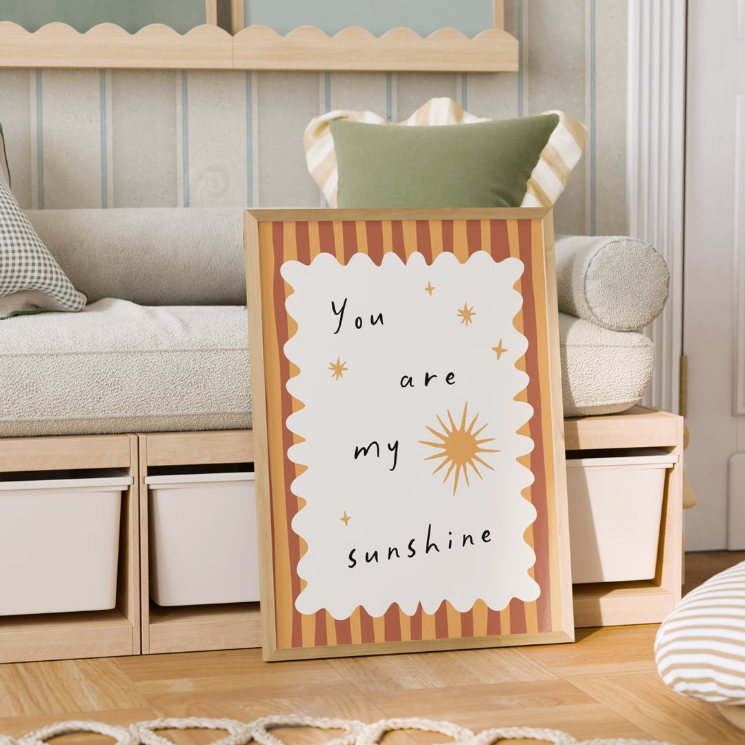 Golden Sunshine Quote Print