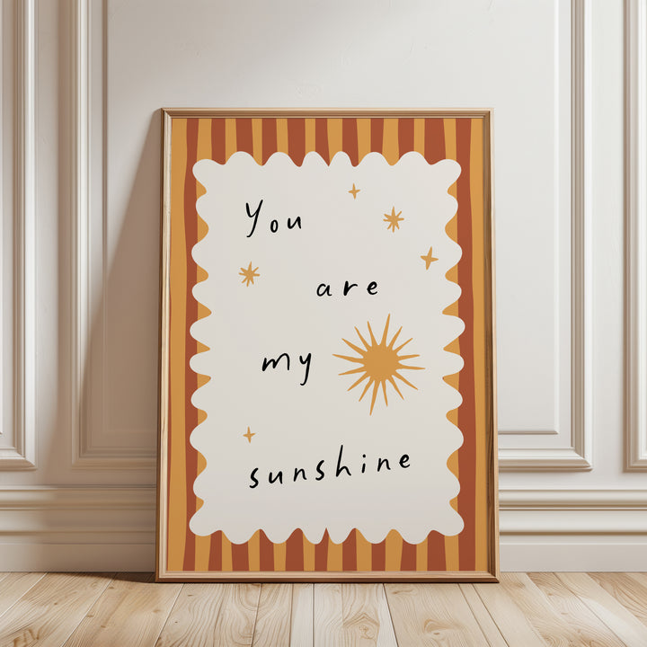 Golden Sunshine Quote Print