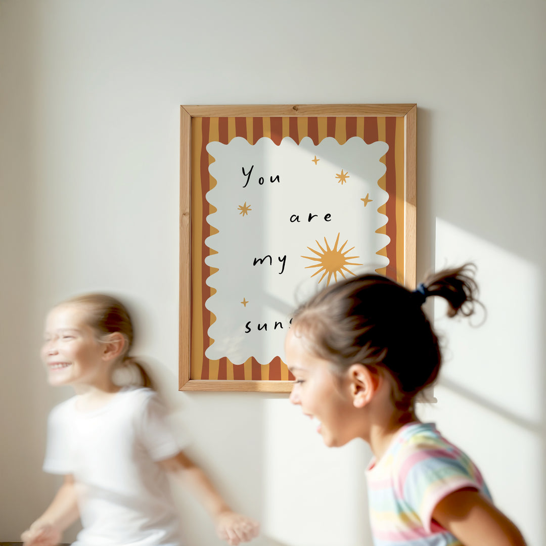 Golden Sunshine Quote Print