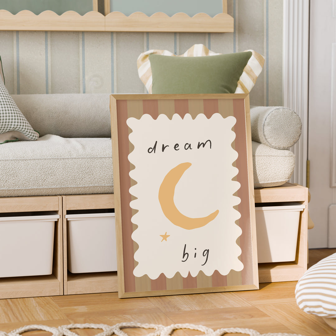 Dream Big Moon Print