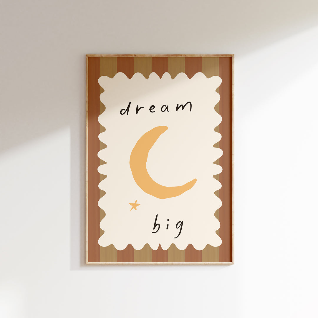 Dream Big Moon Print