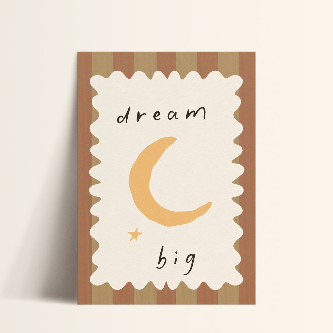 Dream Big Moon Print