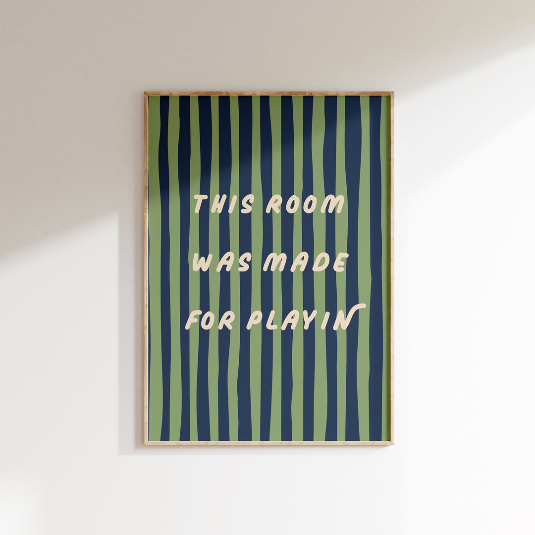 Made for Playin’ Print Emerald