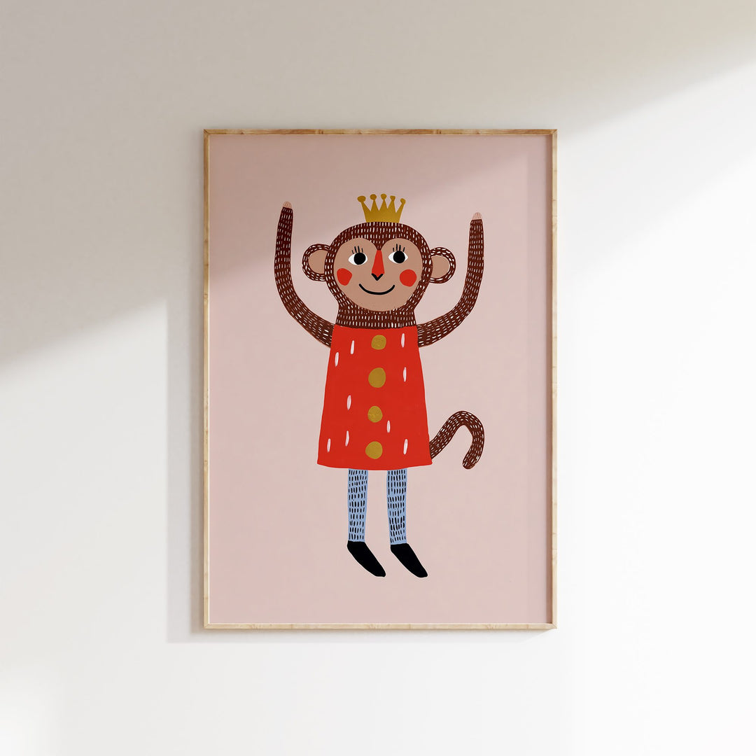 King Monkey Print