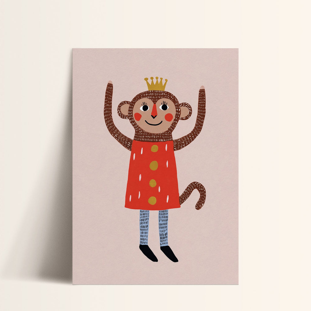 King Monkey Print