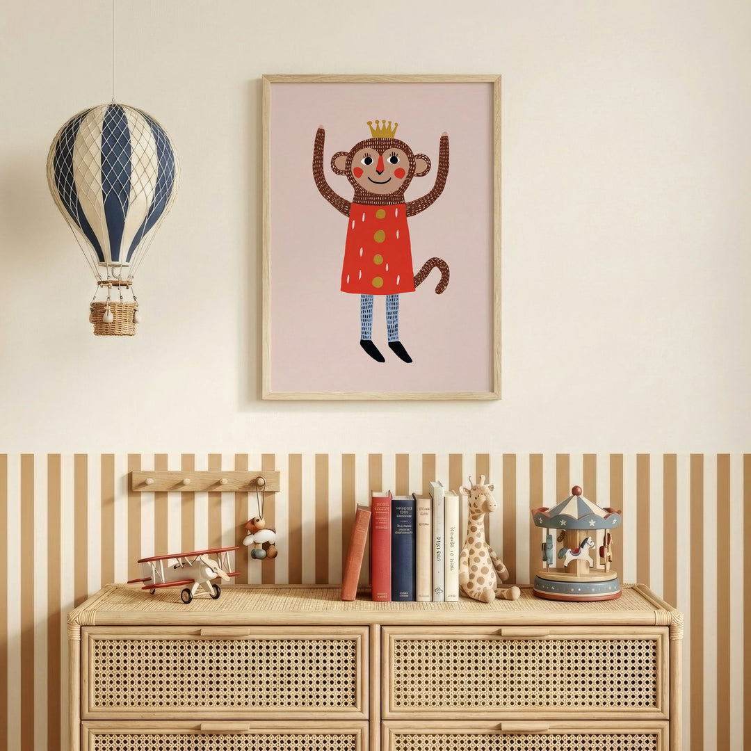 King Monkey Print