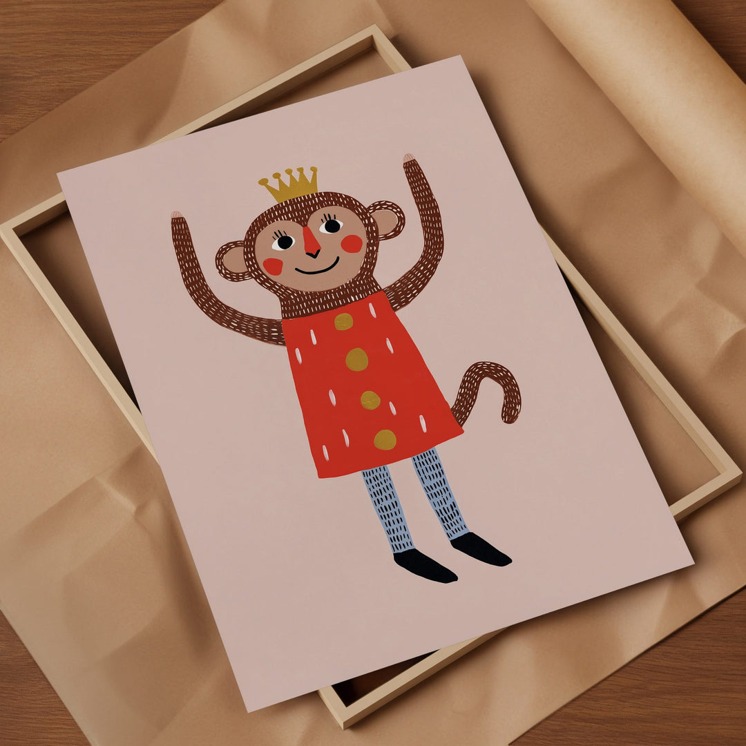 King Monkey Print