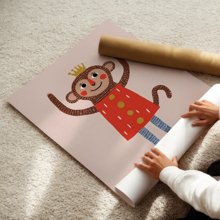 King Monkey Print
