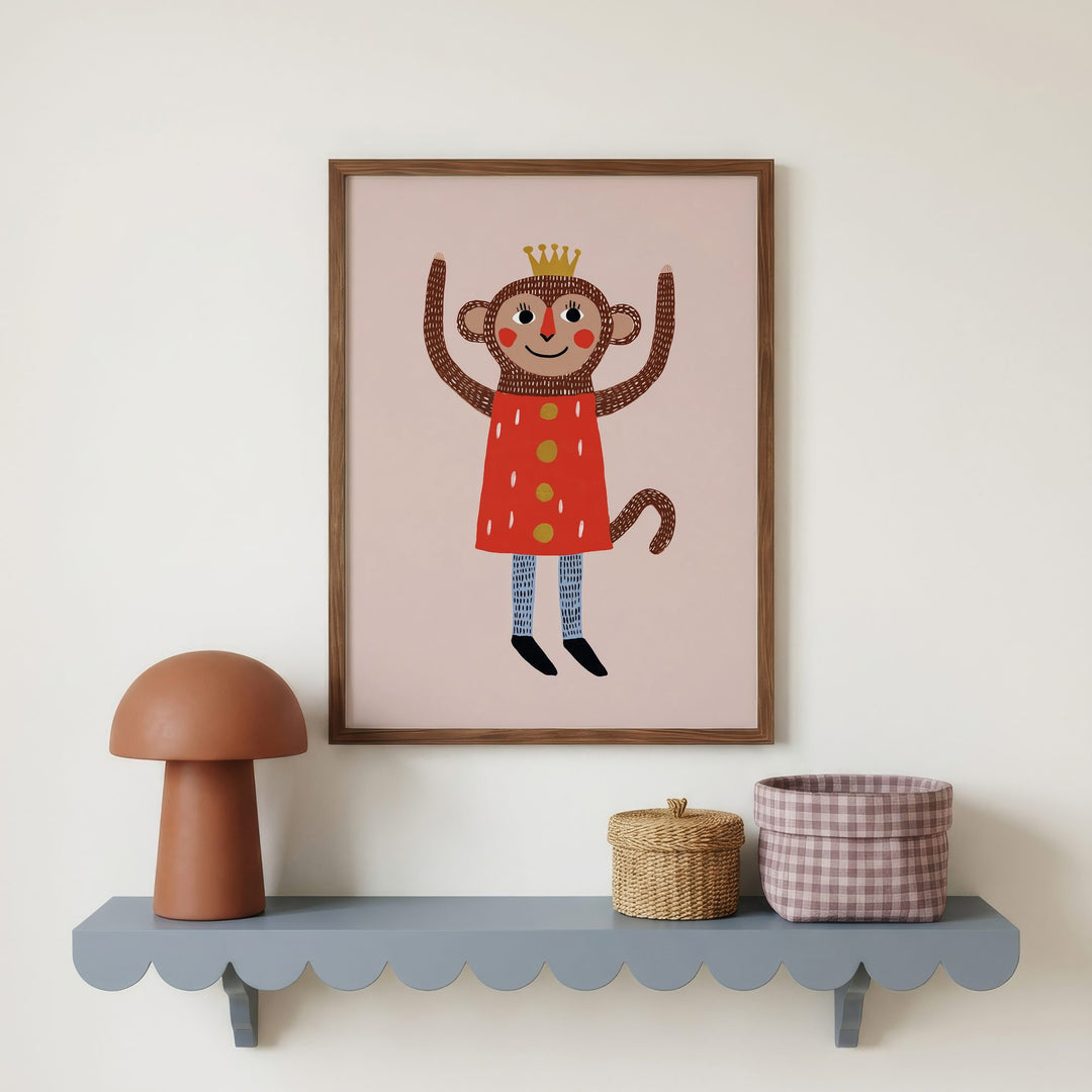 King Monkey Print