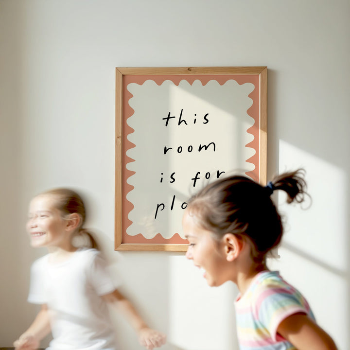 This Room Is for Playin' (Scalloped) Print